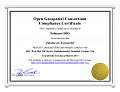 Сертификат 8.0 OGC WMTS 1.0.0. 